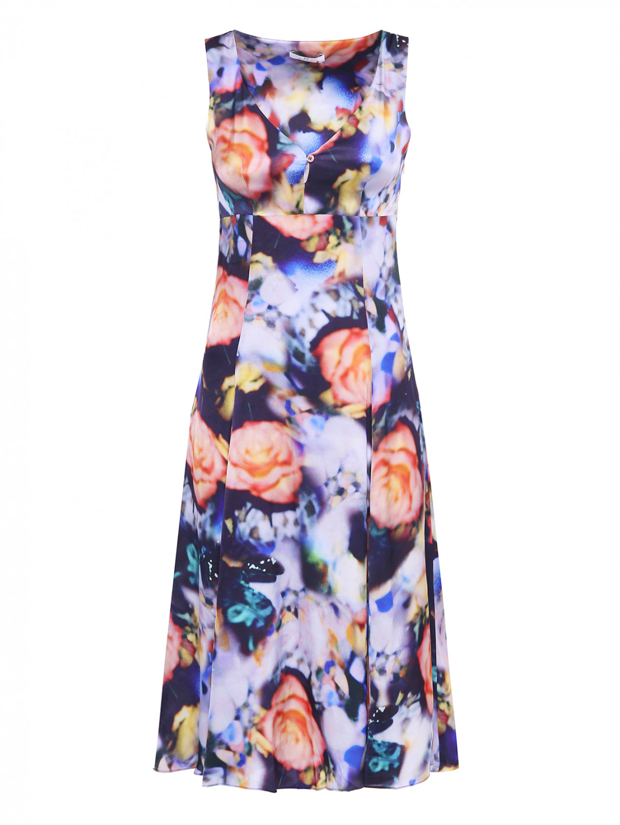 Платье из вискозы без рукавов Paul Smith  –  Общий вид  – Цвет:  Мультиколор