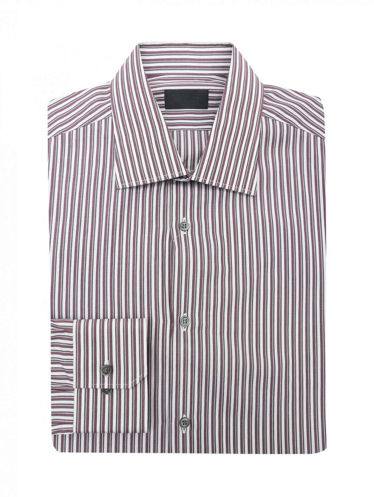Рубашка из хлопка с узором "полоска" Pal Zileri  –  Общий вид  – Цвет:  Мультиколор
