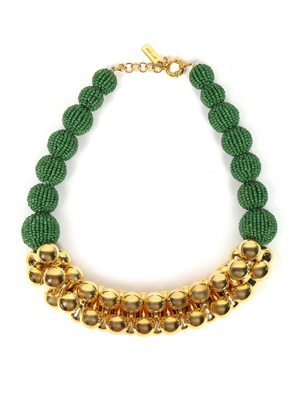 Ожерелье из металла с бусинами Etro  –  Общий вид  – Цвет:  Золотой