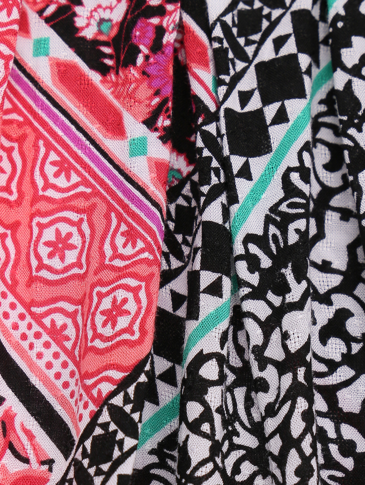 Блуза из вискозы без рукавов с узором Comma  –  Деталь  – Цвет:  Мультиколор