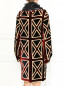 Платье свободного кроя из бархата с узором Jean Paul Gaultier  –  Модель Верх-Низ1