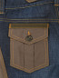 Джинсы с контрастными вставками Moschino Jeans  –  Деталь