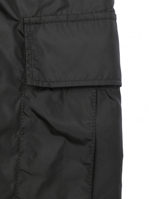 Утепленные брюки на резинке с карманами - Деталь1