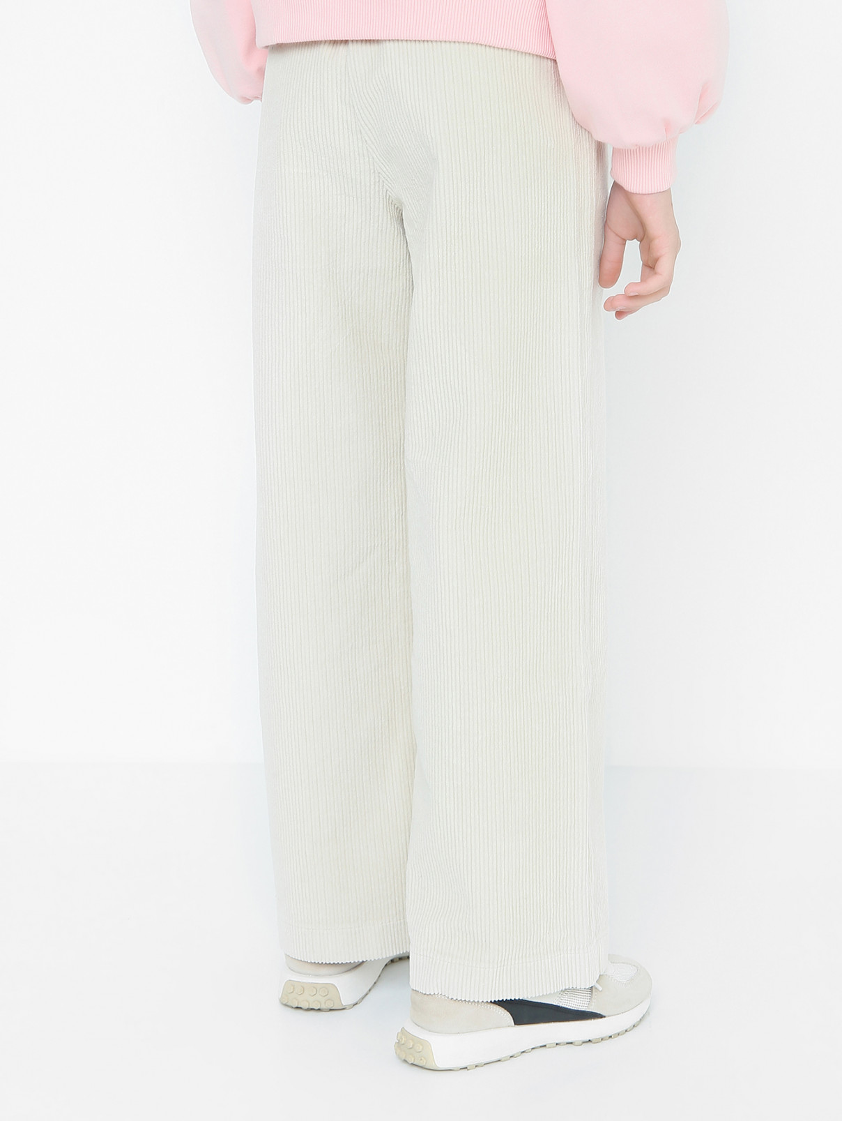 Широкие брюки из крупного вельвета Aspesi  –  МодельВерхНиз1  – Цвет:  Белый