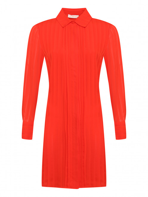 Платье из шелка однотонное Tory Burch - Общий вид