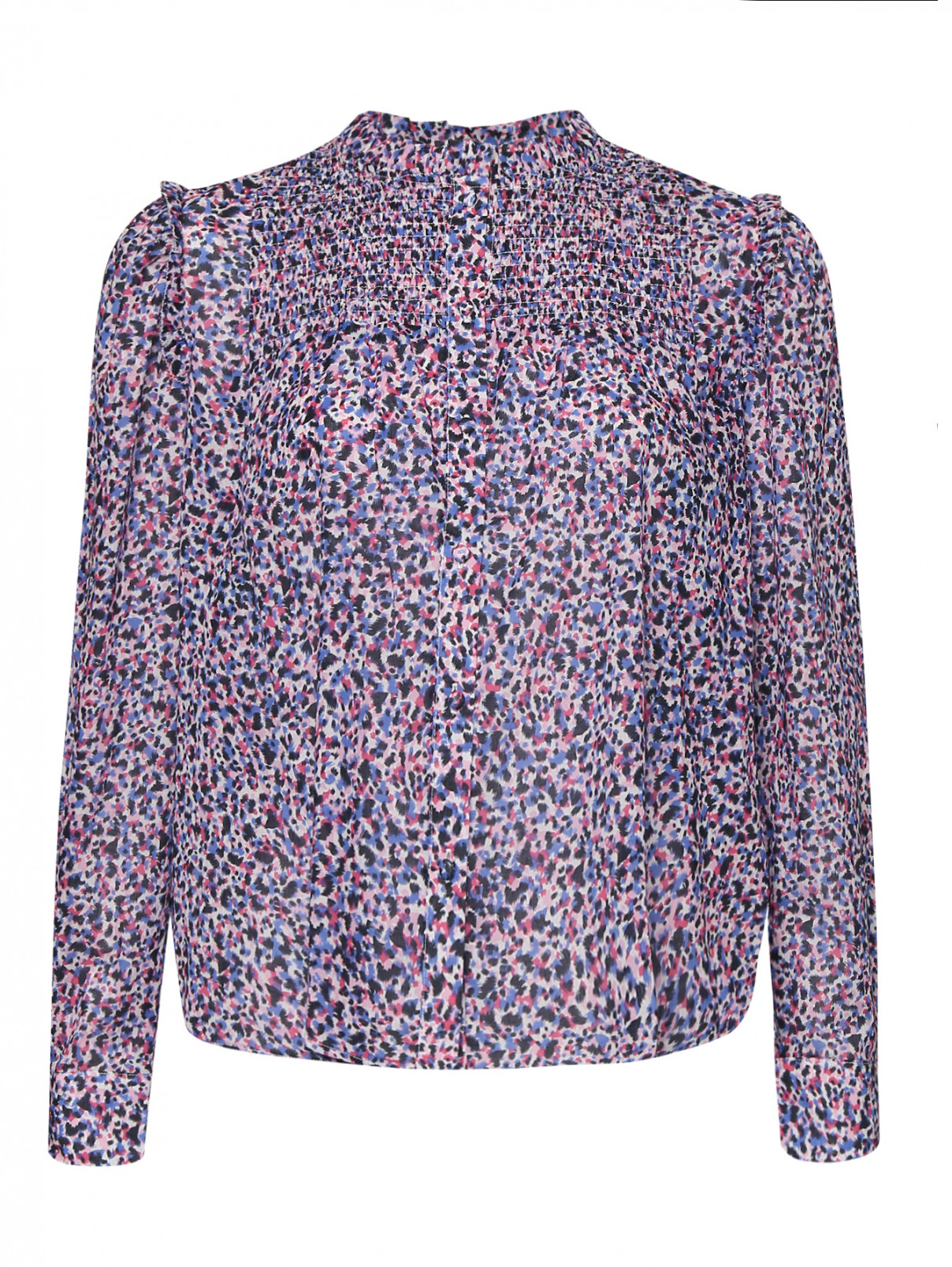 Блуза свободного кроя с узором Suncoo  –  Общий вид  – Цвет:  Узор