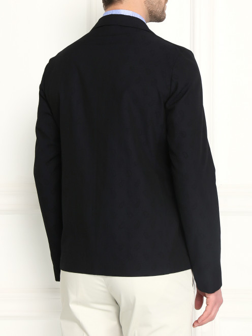 Пиджак однобортный из хлопка - Модель Верх-Низ1