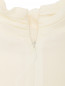 Блуза шелковая с декоративной сборкой Michael by Michael Kors  –  Деталь
