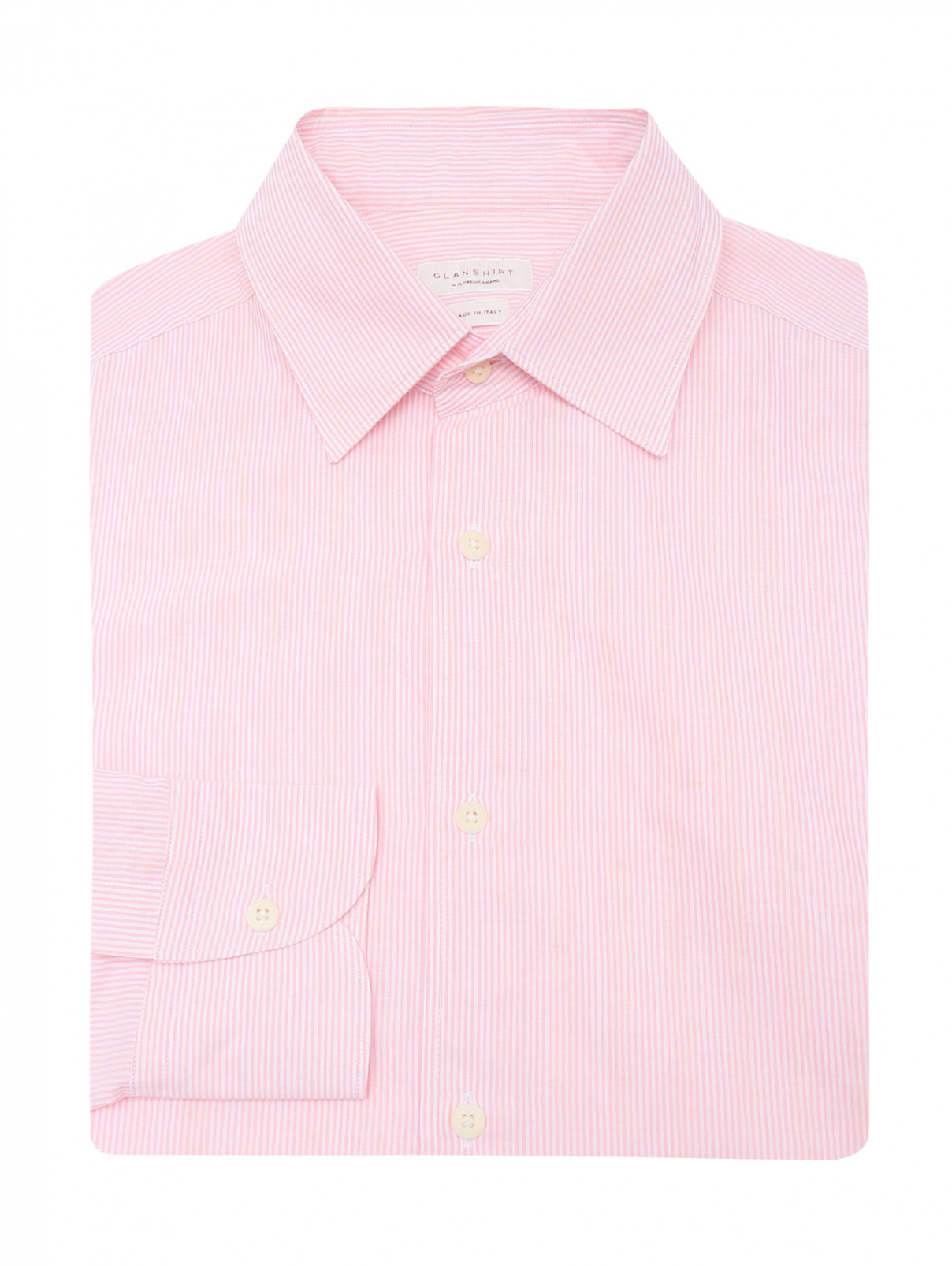 Рубашка из хлопка с узором Glanshirt  –  Общий вид  – Цвет:  Узор