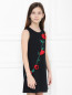 Платье без рукавов с аппликацией Dolce & Gabbana  –  МодельВерхНиз