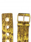 Широкий ремень с узором и золотой фурнитурой Kenzo  –  Общий вид