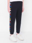 Трикотажные брюки с логотипом Stella McCartney kids  –  МодельВерхНиз