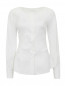 Блуза из хлопка с кружевными вставками Ermanno Scervino  –  Общий вид