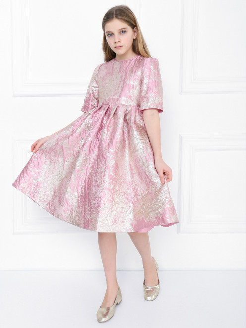Платье из фактурного жаккарда Dolce & Gabbana - МодельОбщийВид
