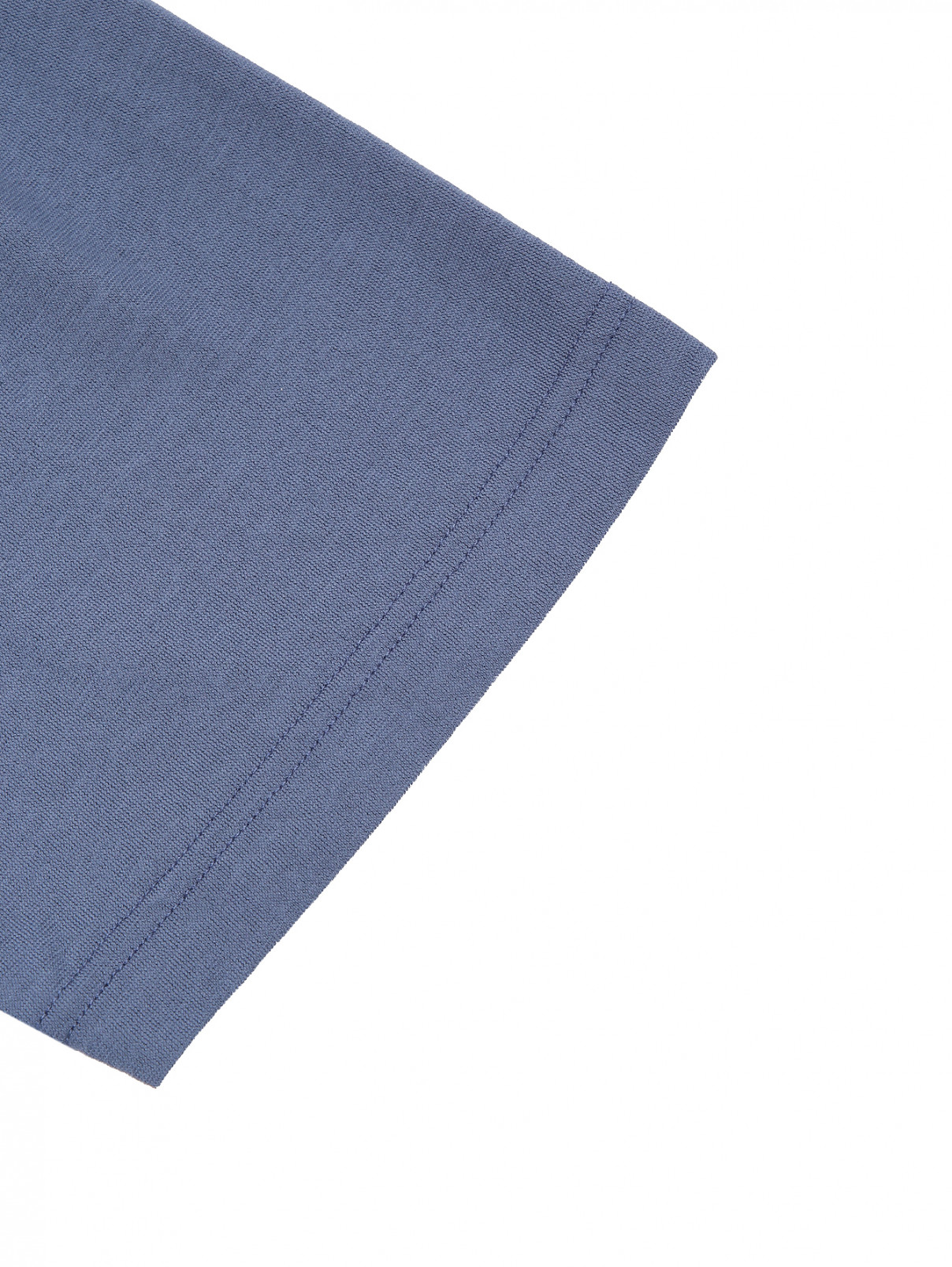 Поло из хлопка LARDINI  –  Деталь1  – Цвет:  Синий