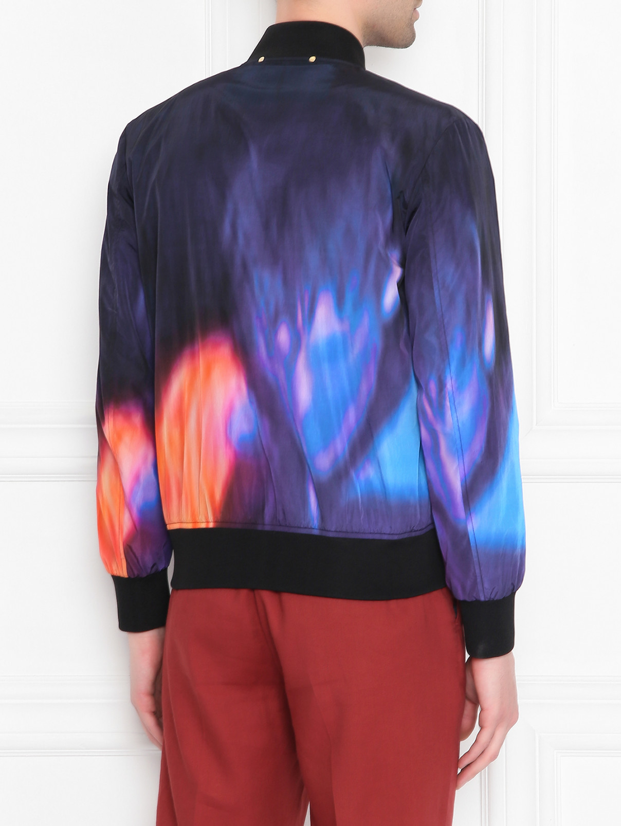 Куртка на молнии с узором Paul Smith  –  МодельВерхНиз1  – Цвет:  Синий