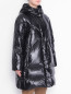 Стеганая куртка с капюшоном Marina Rinaldi  –  МодельВерхНиз