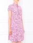 Платье-рубашка из шелка с драпировками Moschino Boutique  –  Модель Верх-Низ