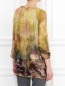 Блуза из шелка с цветочным узором Jean Paul Gaultier  –  Модель Верх-Низ1