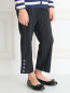 Широкие брюки с узором "полоска" Simonetta  –  Модель Верх-Низ