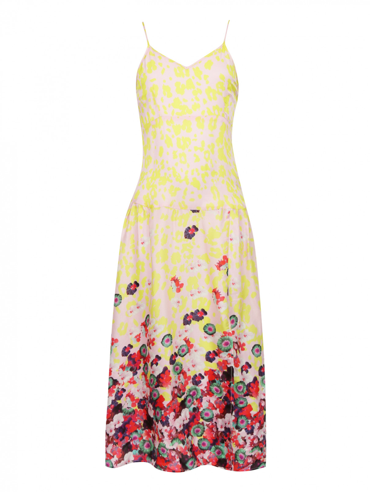 Платье с цветочным узором Pinko Up  –  Общий вид  – Цвет:  Узор