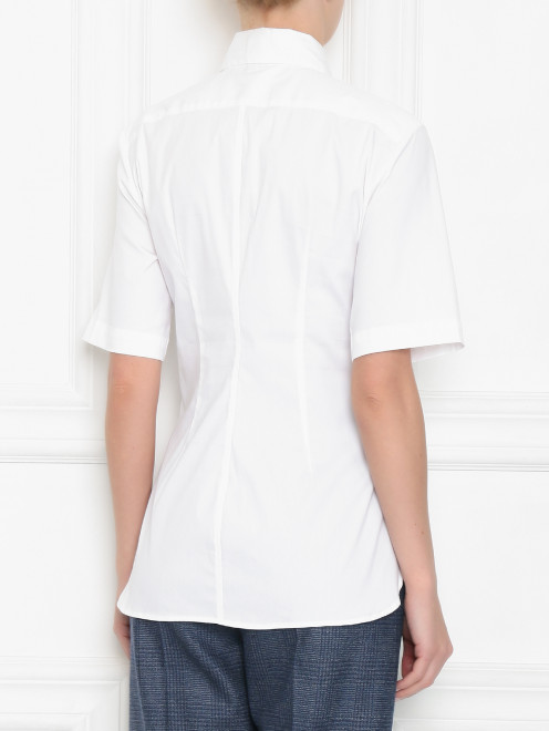 Блуза из хлопка с поясом - МодельВерхНиз1