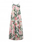 Платье-макси из хлопка с цветочным узором Max&Co  –  Общий вид