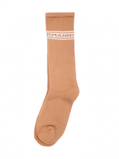 Утепленные носки из хлопка Ermanno Firenze - Обтравка1