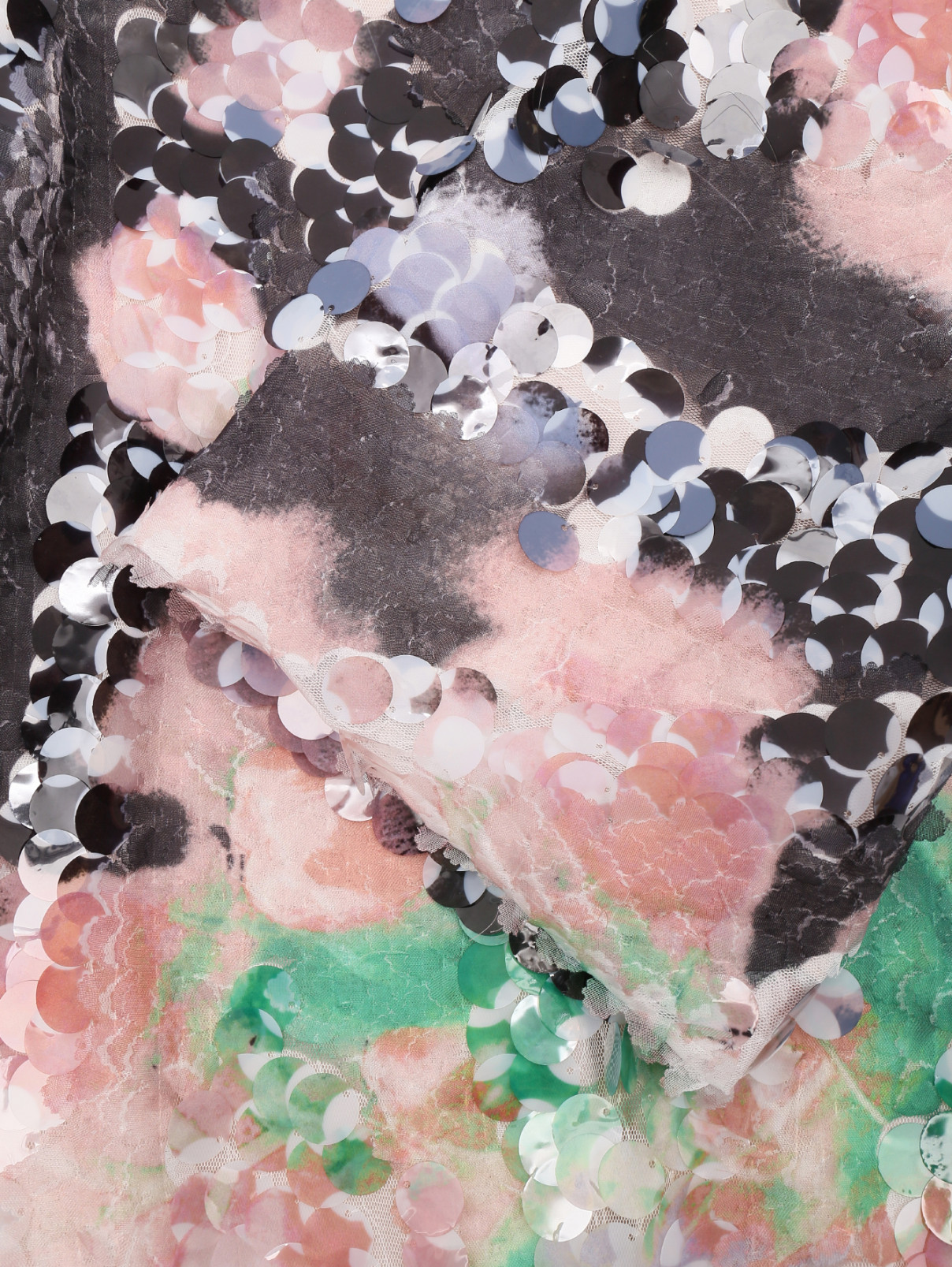 Полупальто с бахромой расшитое пайетками Alessandro De Benedetti  –  Деталь1  – Цвет:  Мультиколор