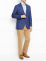 Пиджак из шерсти и льна Luciano Barbera  –  Модель Общий вид