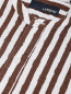 Рубашка из льна в полоску LARDINI  –  Деталь