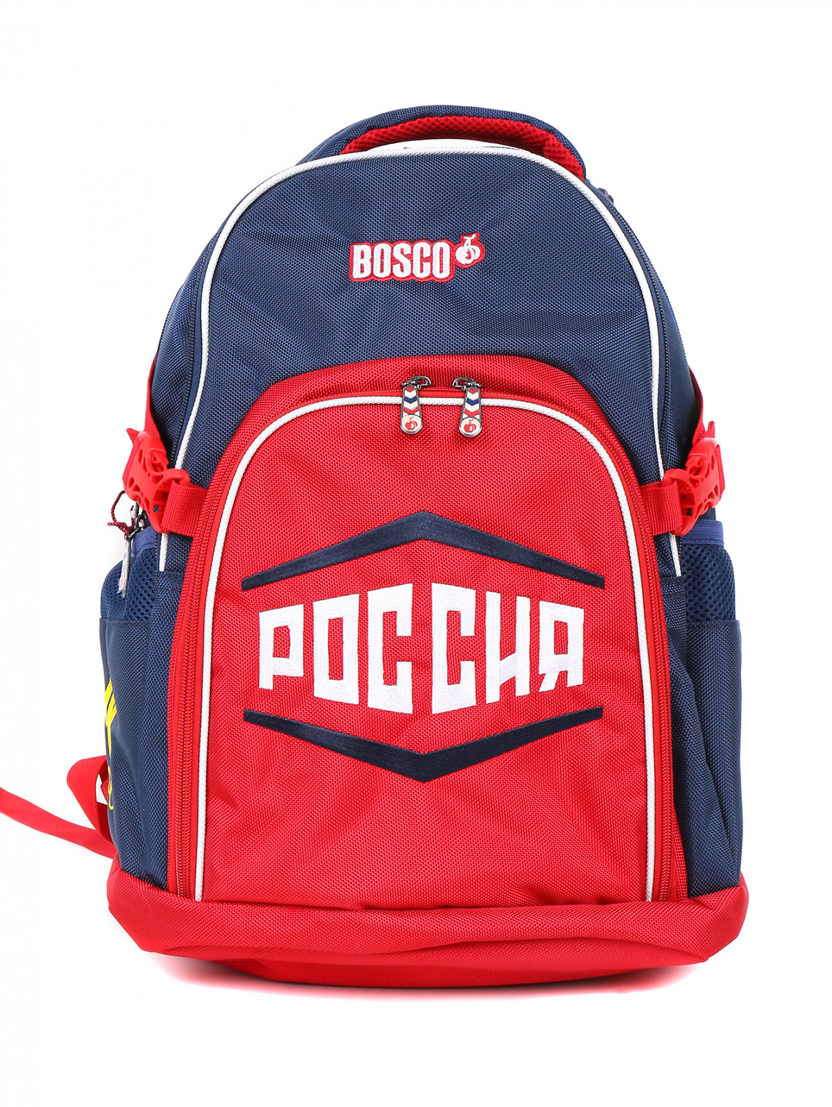 Рюкзак с узором BOSCO  –  Общий вид  – Цвет:  Синий