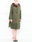 Пальто из шерсти с боковыми карманами декорированное вышивкой Alberta Ferretti  –  Модель Общий вид