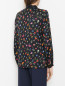 Блузка с цветочным узором и бантом Max&Co  –  МодельВерхНиз1