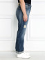 Прямые джинсы с потертостями Marina Sport  –  Модель Верх-Низ2