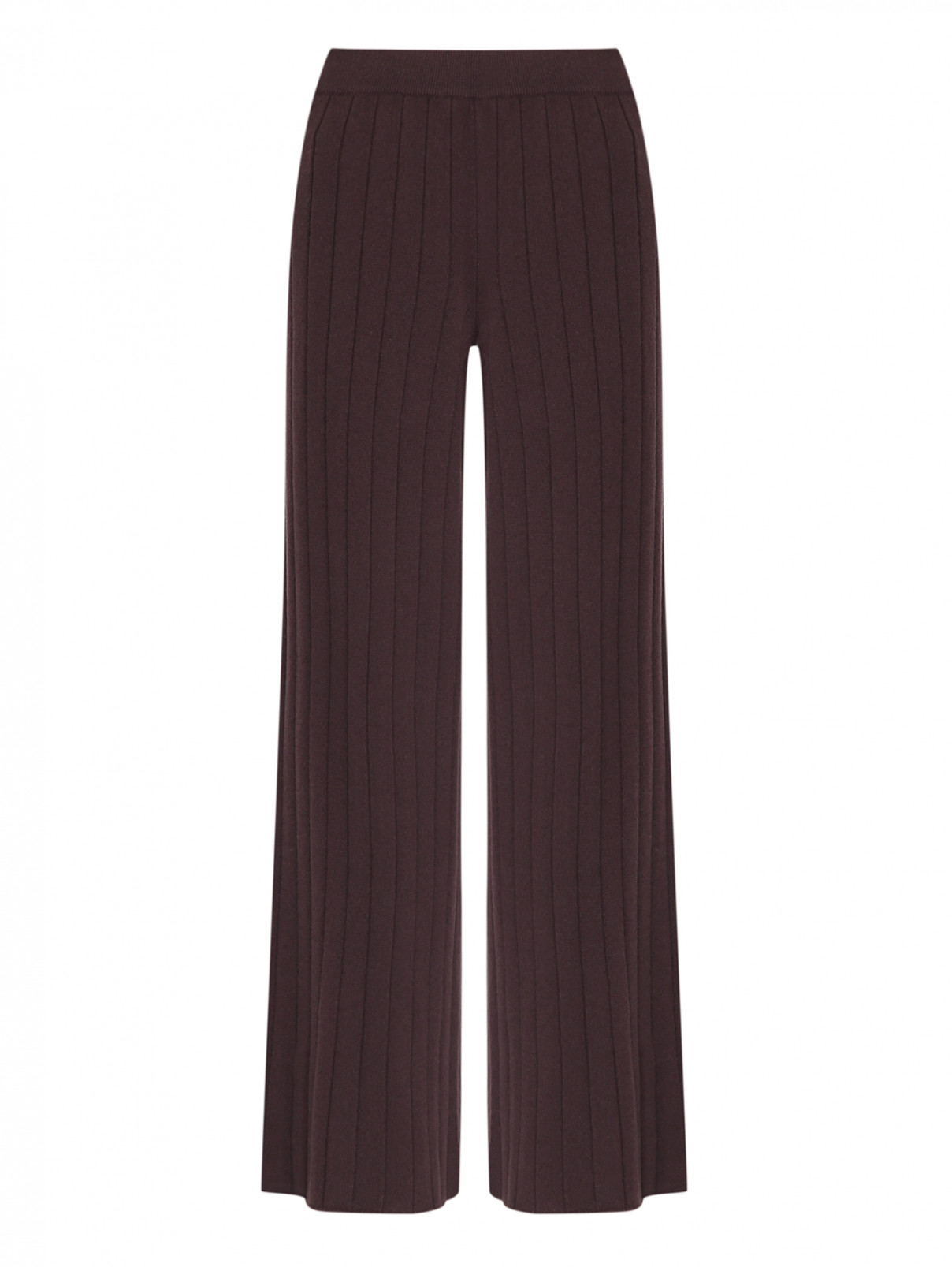 Трикотажные брюки из смешанной шерсти MRZ  –  Общий вид  – Цвет:  Коричневый