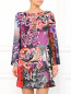 Платье с принтом "граффити" и металлической фурнитурой Versace Collection  –  Модель Верх-Низ