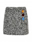 Мини-юбка с декоративными кристаллами Moschino Boutique  –  Общий вид