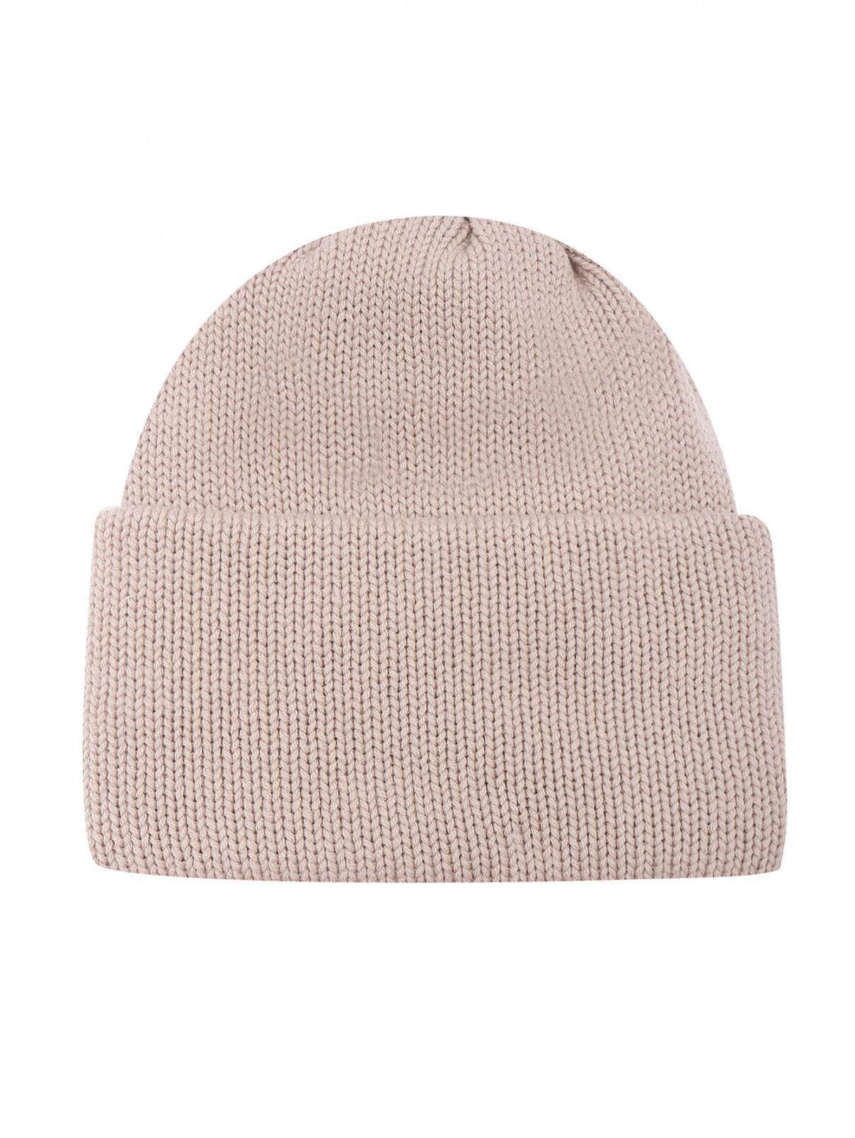 Объемная шапка из кашемира Malo  –  Общий вид  – Цвет:  Бежевый