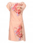 Платье из шелка с цветочным узором Max&Co  –  Общий вид