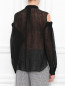 Блуза из льна с вырезами на плечах Alberta Ferretti  –  МодельВерхНиз1
