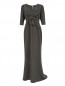 Платье-макси из шелка с драпировкой Carolina Herrera  –  Общий вид