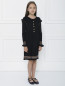 Платье трикотажное с декоративными пуговицами Aletta Couture  –  МодельВерхНиз