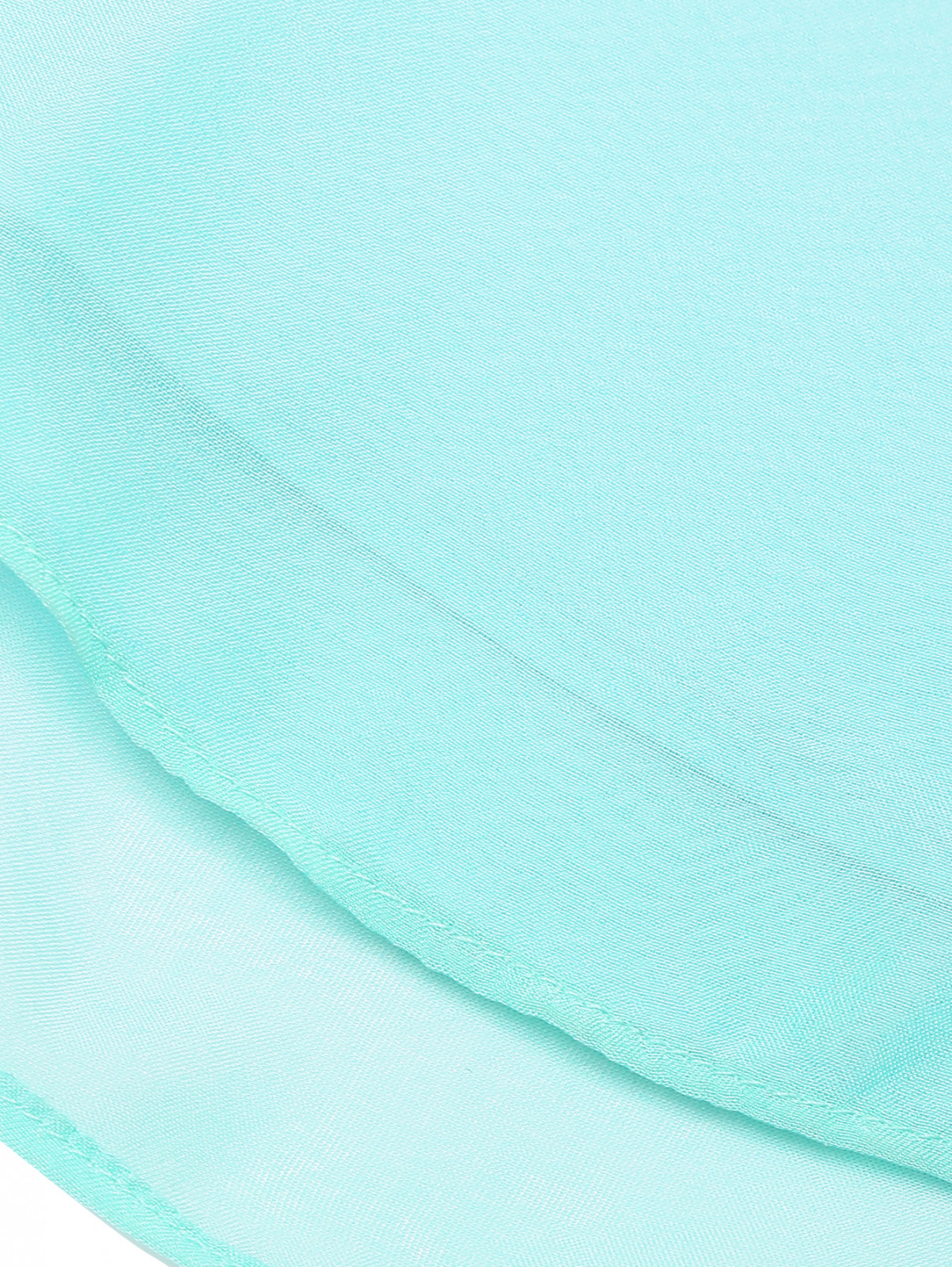 Блуза из шелка с коротким рукавом Liu Jo  –  Деталь  – Цвет:  Синий