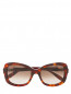 Солнцезащитные очки в пластиковой оправе с узором Moschino  –  Общий вид