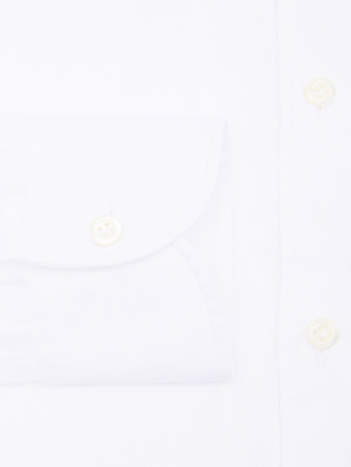 Рубашка изо льна на пуговицах Giampaolo  –  Деталь1  – Цвет:  Белый