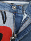 Укороченные джинсы с вышивкой Ermanno Scervino  –  Деталь1