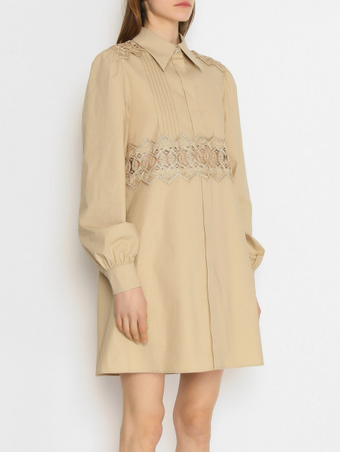 Платье-мини с вышивкой Alberta Ferretti - МодельВерхНиз