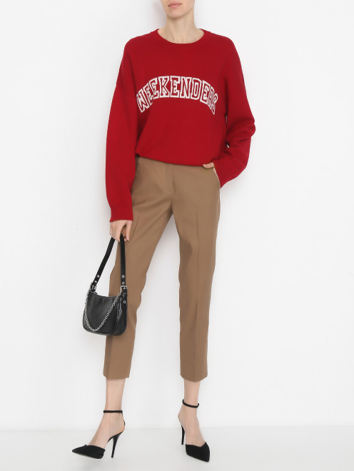 Джемпер из смесовой вискозы с узором Weekend Max Mara - МодельОбщийВид