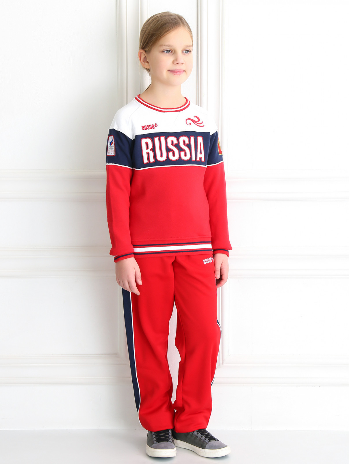 Толстовка из хлопка с вышивкой Sochi 2014  –  Модель Общий вид  – Цвет:  Мультиколор